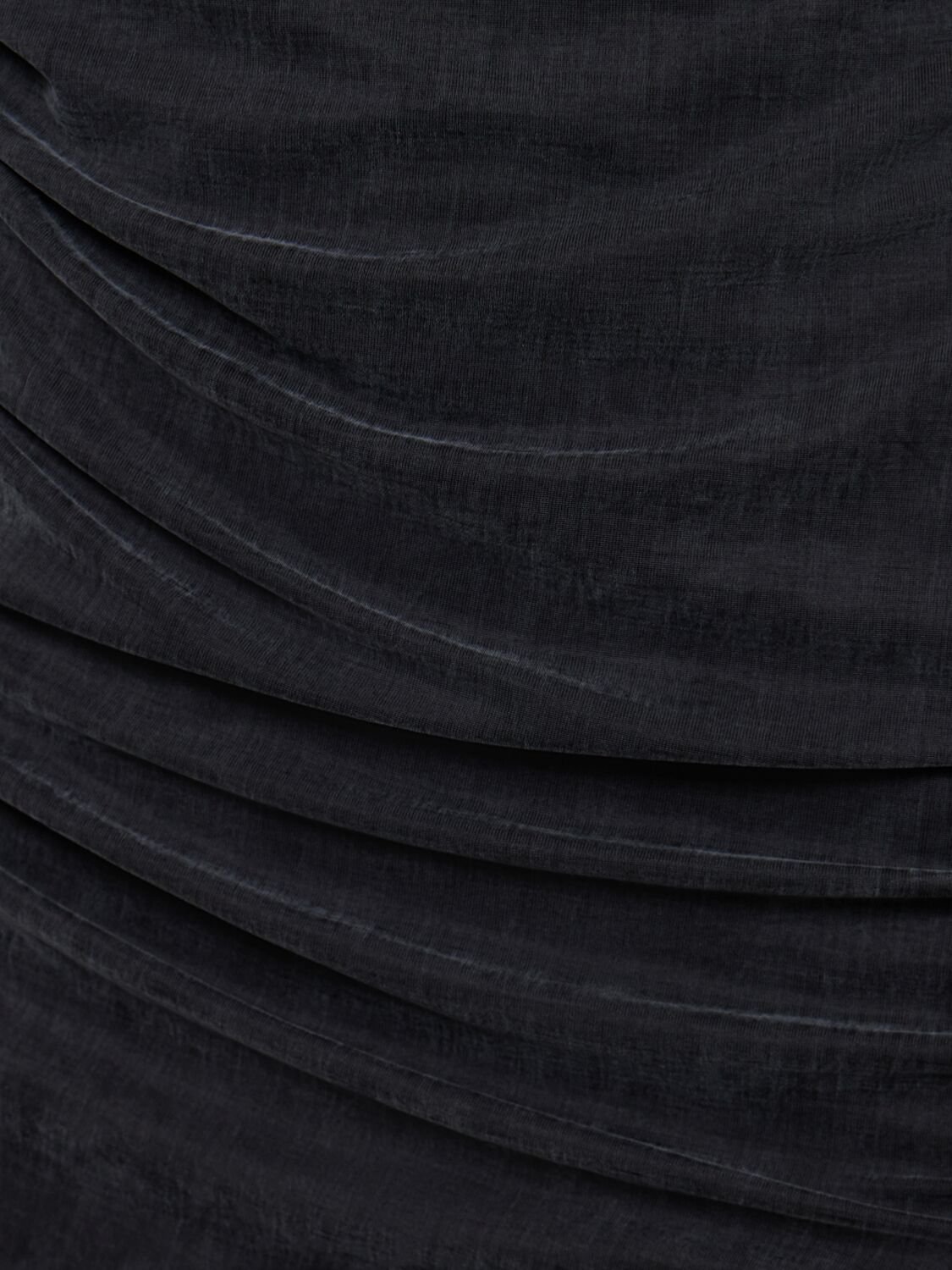 Giorgio Armani Stretch Jersey Long Sleeve Midi Dress In Black