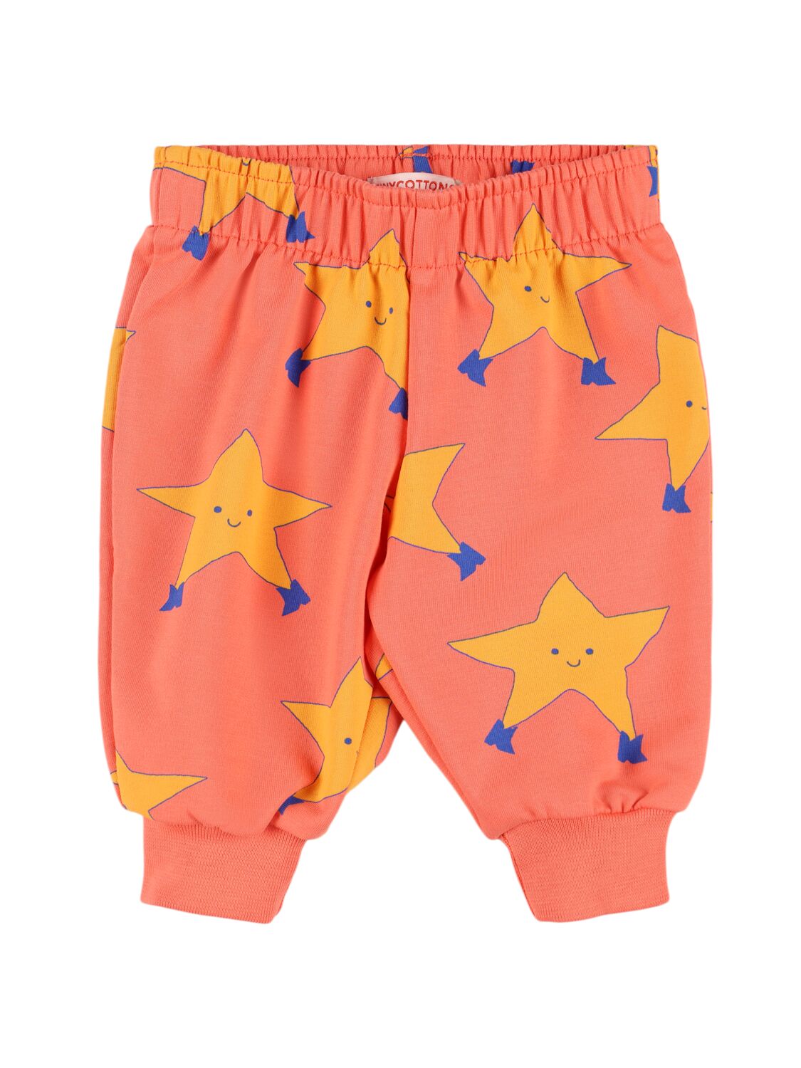 Tiny Cottons Babies' Star Print Pima Cotton Sweatpants In Orange
