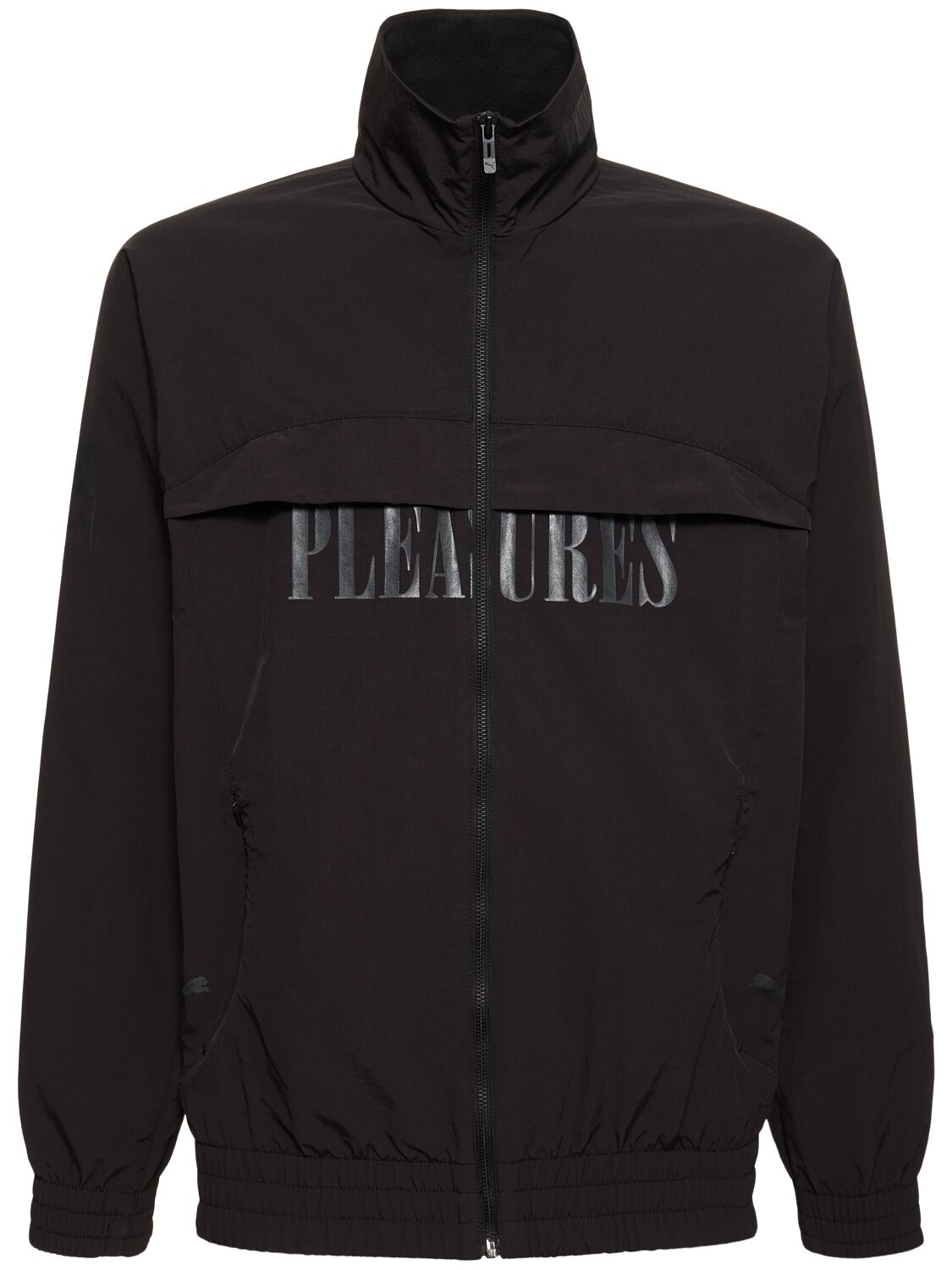 Shop Puma Pleasures Logo Track Jacket In  Black