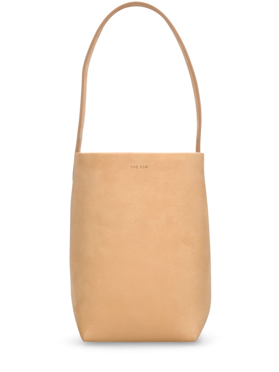 Shop The Row Small N/s Park Leather Tote Bag In Croissant