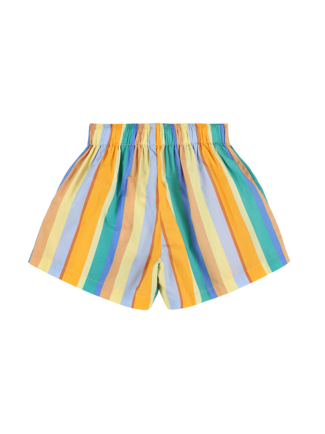 Shop Tiny Cottons Striped Cotton Shorts In Multicolor