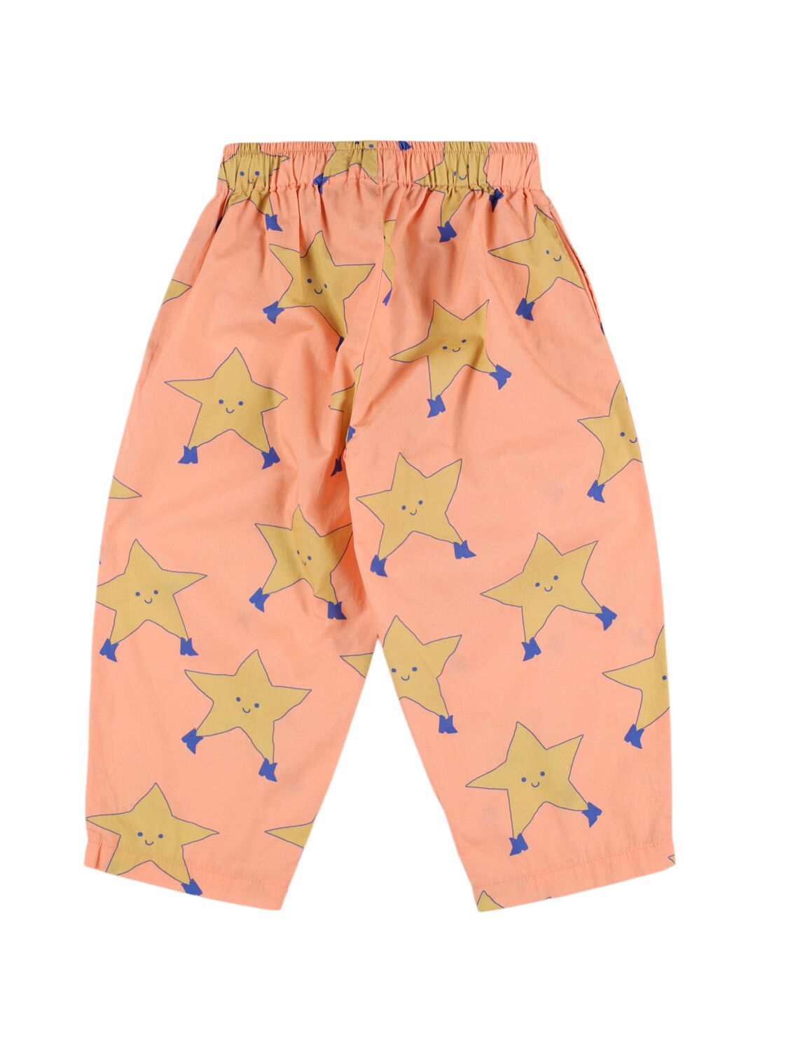 Shop Tiny Cottons Star Print Cotton Sweatpants In Pink
