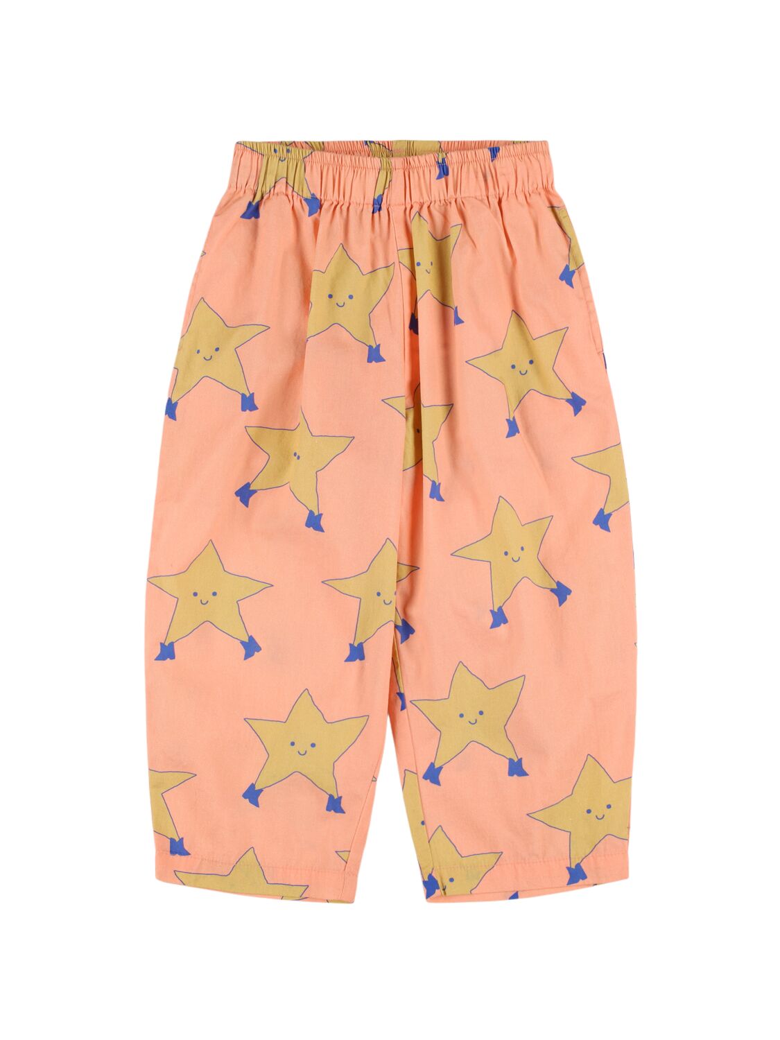 Tiny Cottons Kids' Star Print Cotton Sweatpants In Pink