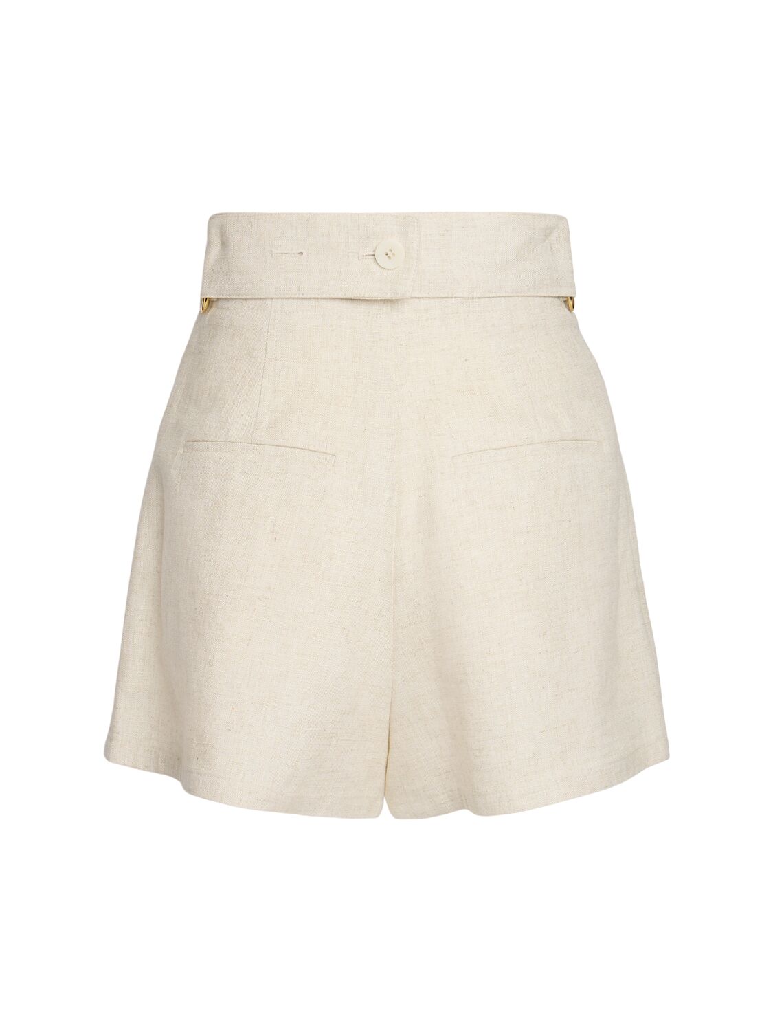 Shop Jacquemus Le Short Bari Linen Blend Shorts In Light Beige