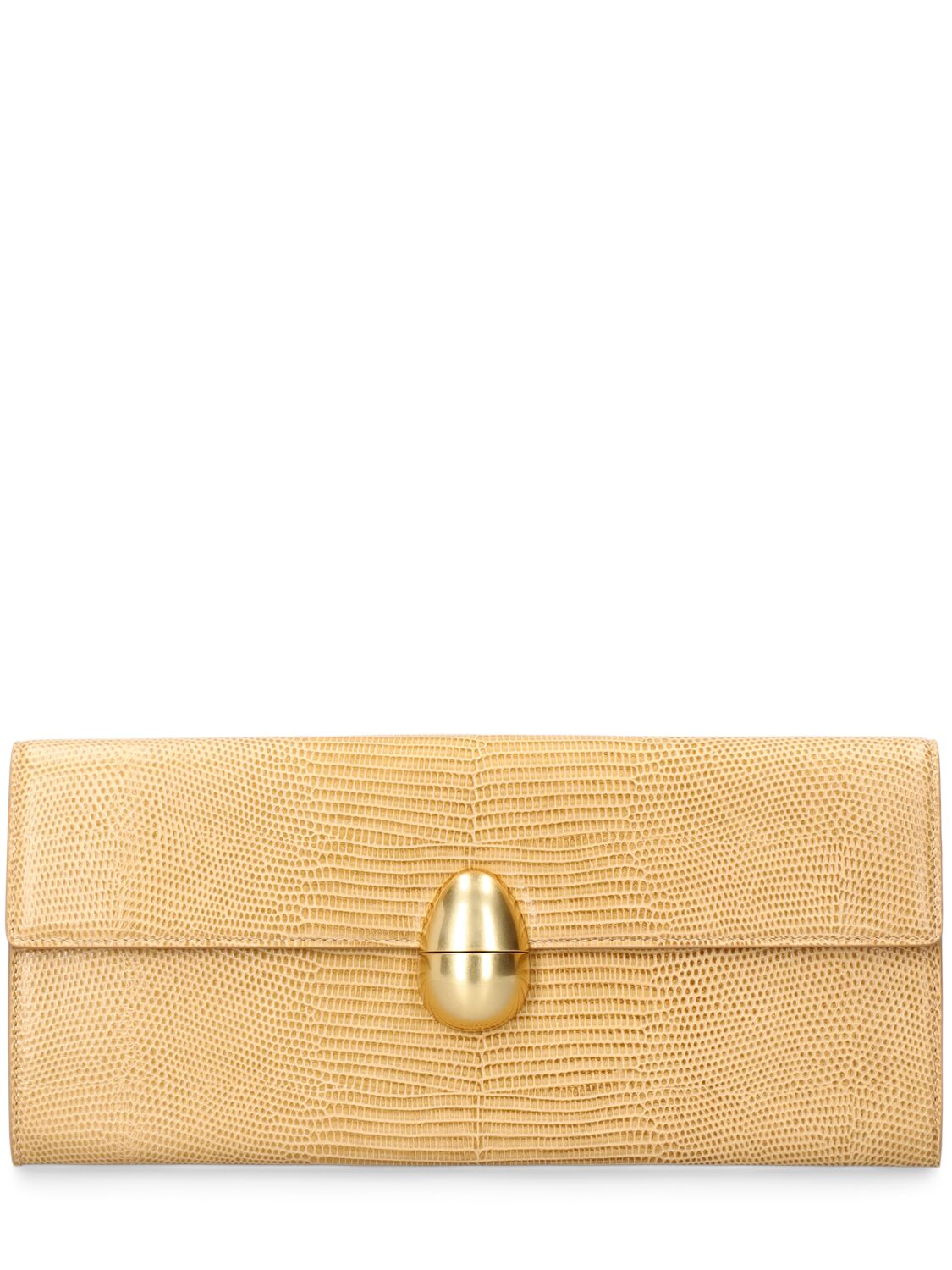 Image of Phoenix Embossed Leather Clutch