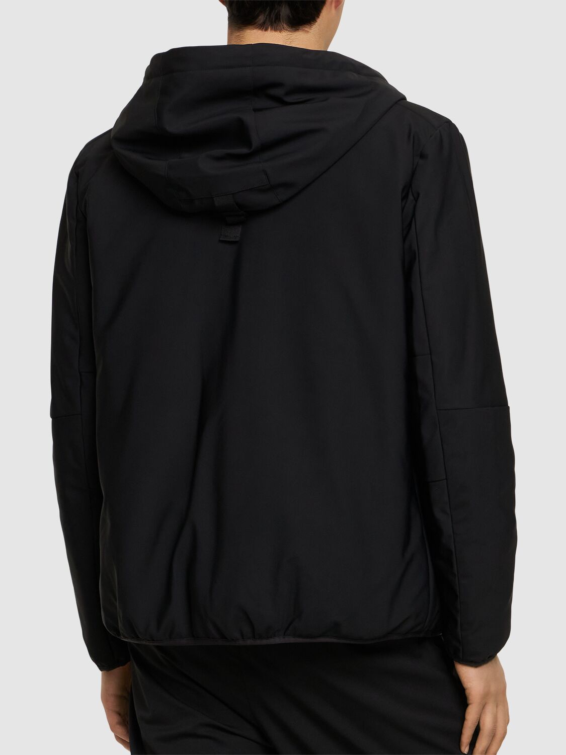 Shop Moose Knuckles Grayton 2 Tech Blend Jacket In Black