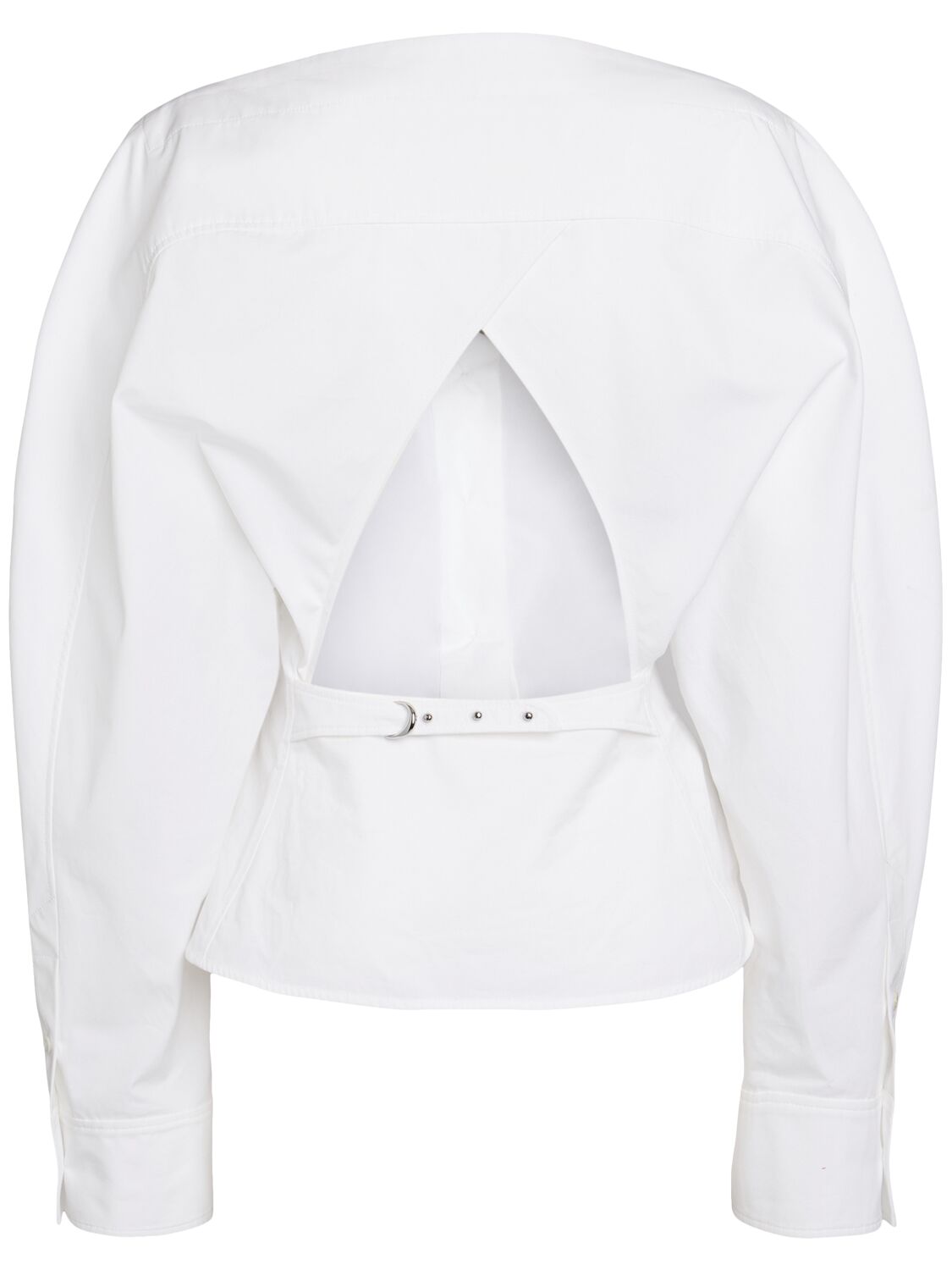 Shop Jacquemus La Chemise Barco Poplin Shirt In White