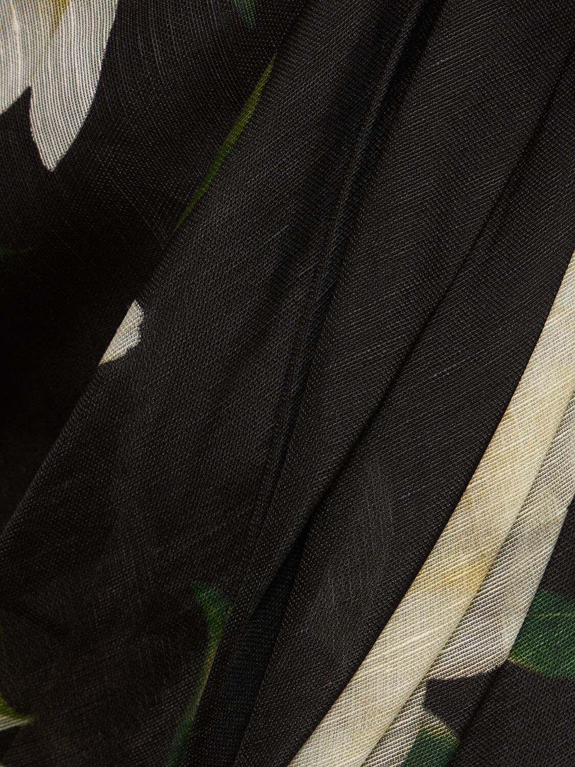 Shop Zimmermann Harmony Linen Silk Printed Mini Dress In Multi,black