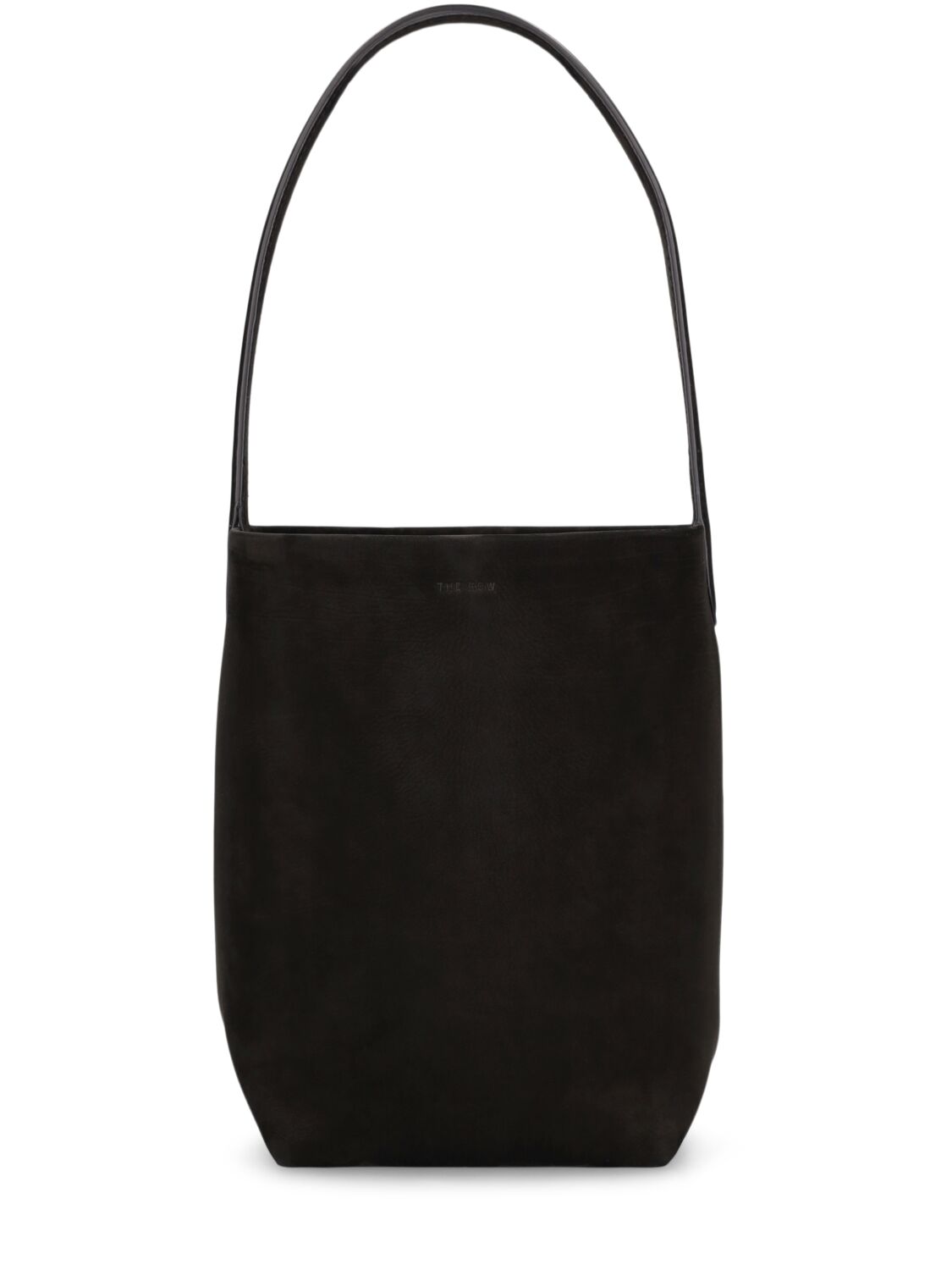 The Row Small N/s Park Leather Tote Bag In Black