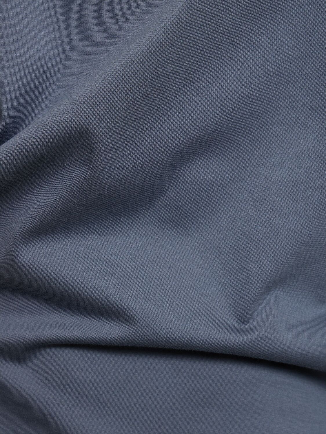 Shop Brioni Cotton Jersey T-shirt In Blue,grey