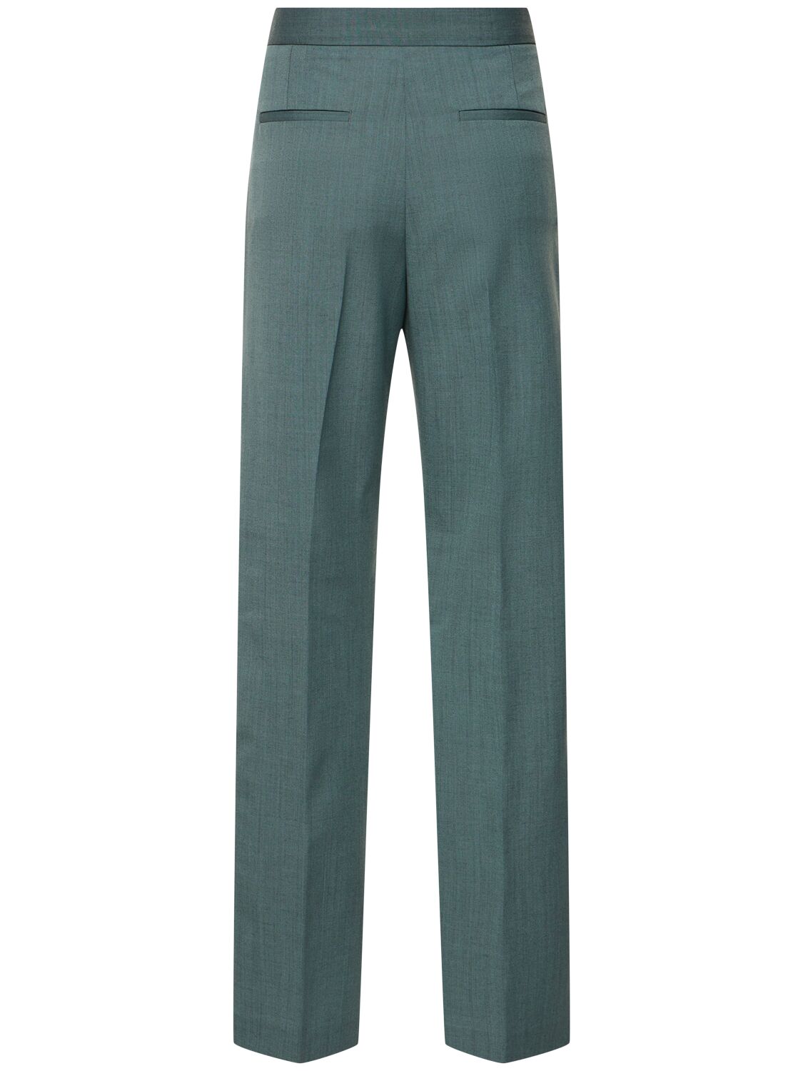 Shop Soeur Valencia High Rise Straight Pants In Teal