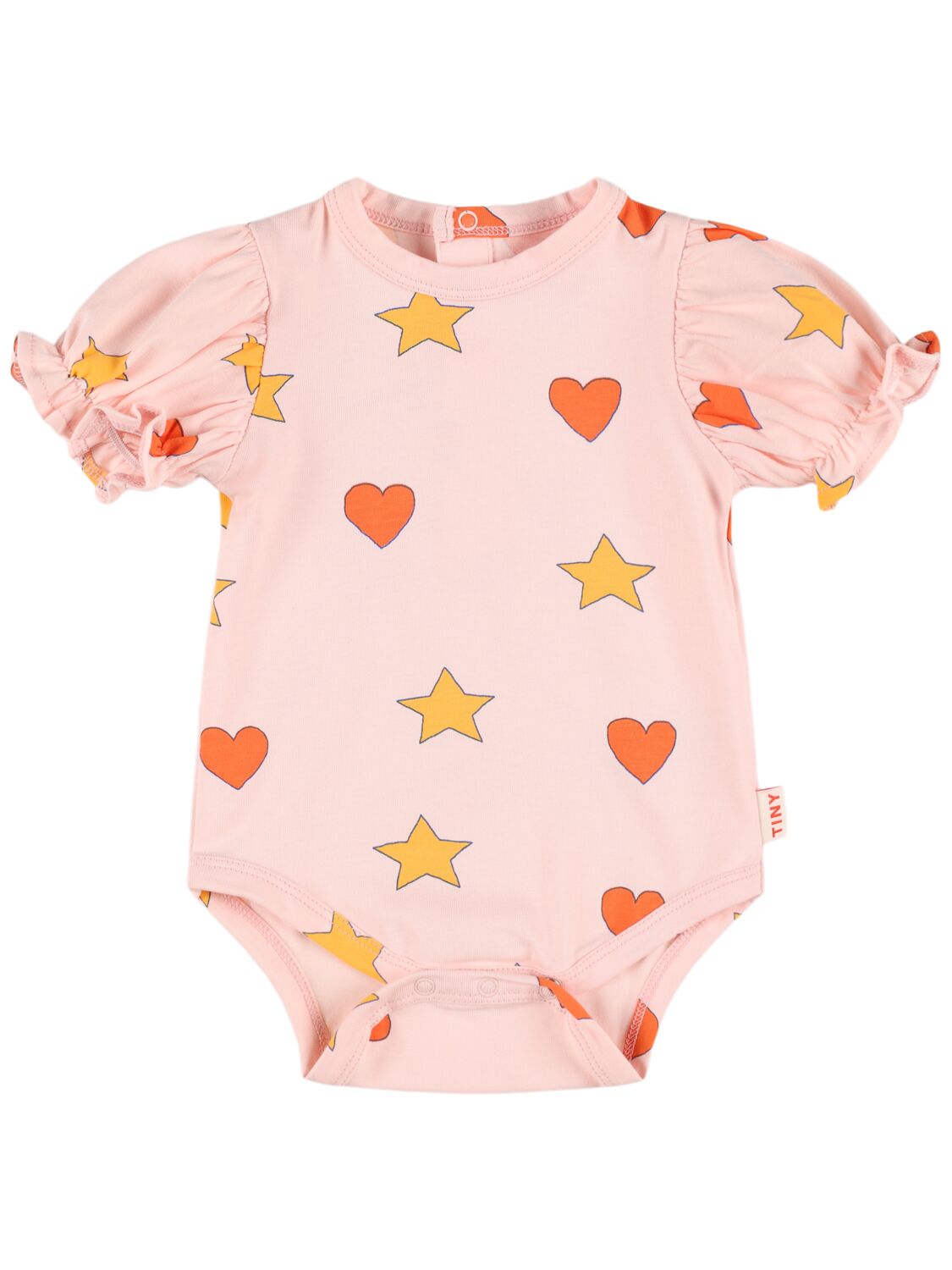 Tiny Cottons Babies' Printed Pima Cotton Bodysuit In Light Pink