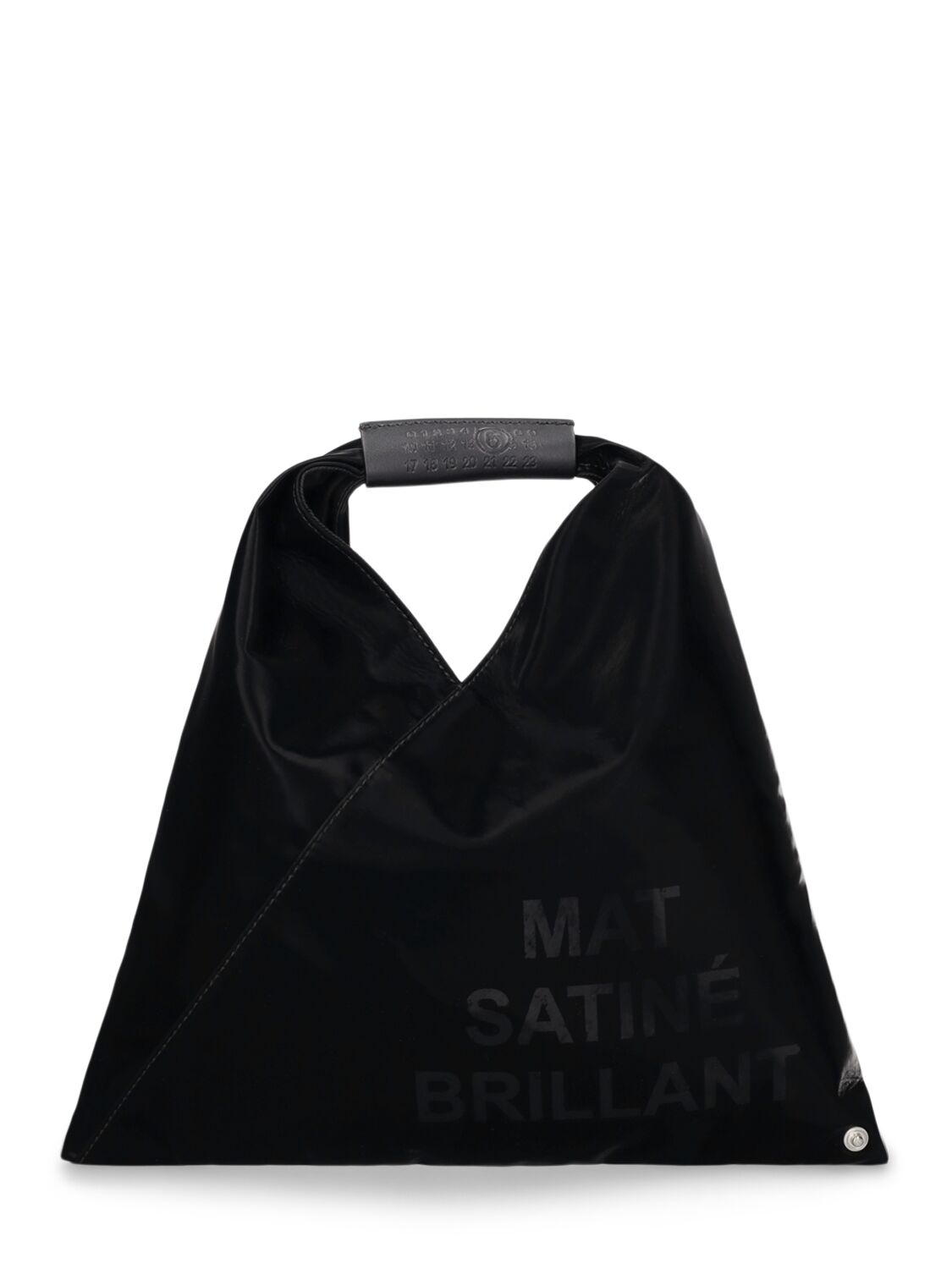 Mm6 Maison Margiela Mini Japanese Faux Leather Bag In Black