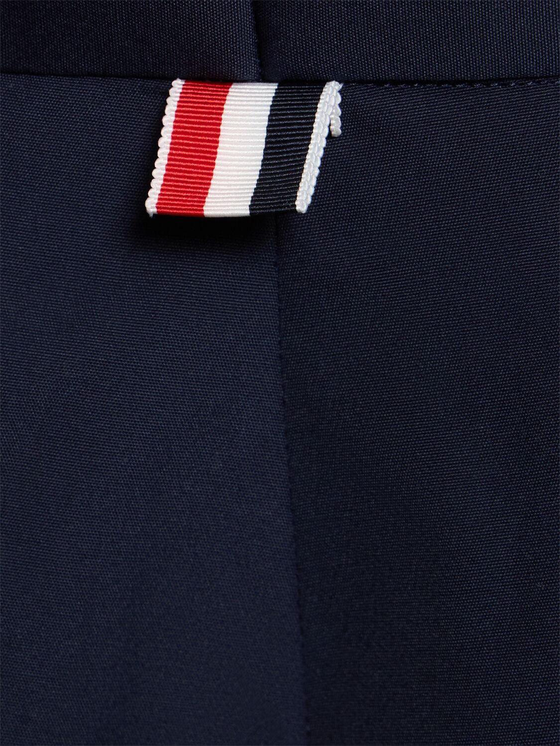 Shop Thom Browne Cotton Blend Pants In Navy