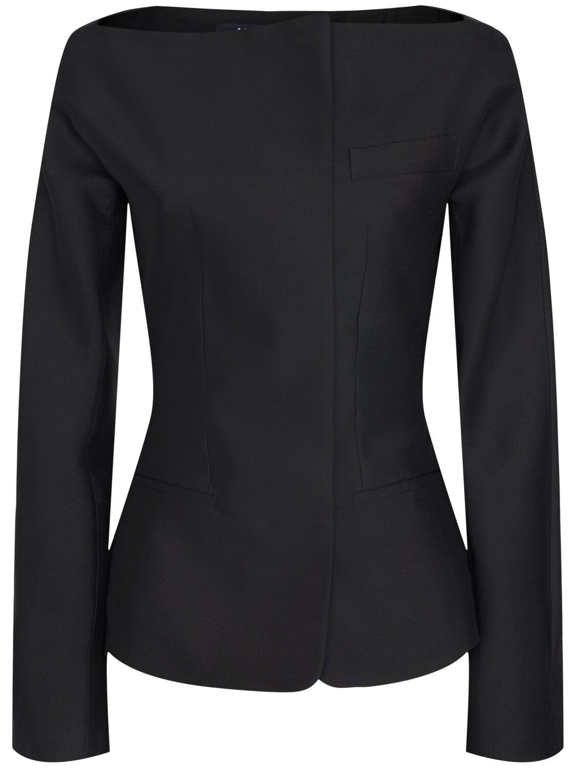Jacquemus La Veste Spalla Wool Blend Jacket In Black