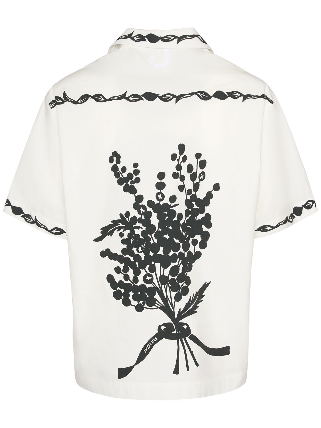 Shop Jacquemus La Chemise Jean Printed Cotton Shirt In Print Mimosa Fr