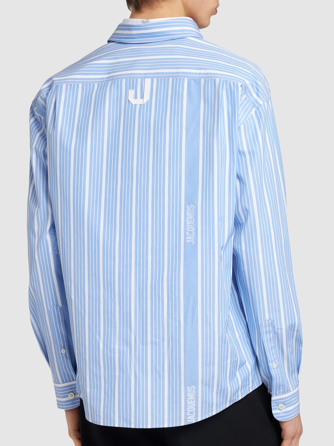 JACQUEMUS LA CHEMISE SIMON LOGO STRIPED SHIRT 