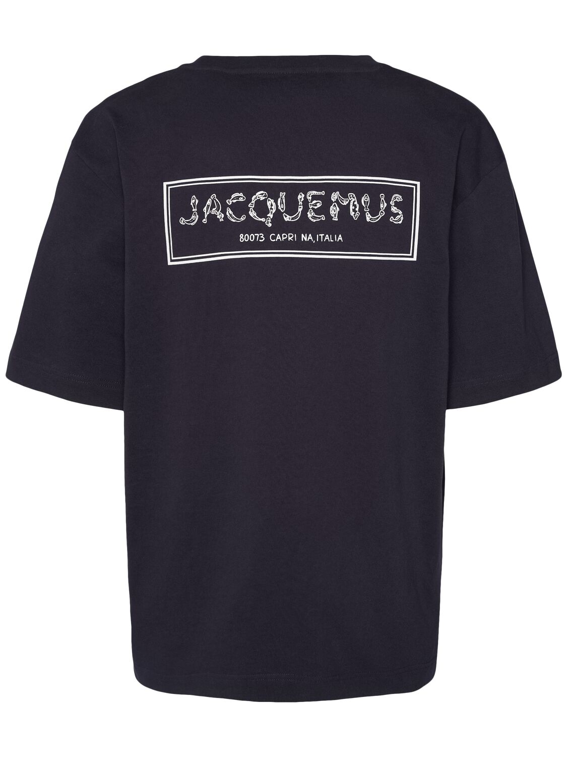 Jacquemus Le T-shirt Merò Printed T-shirt In Navy