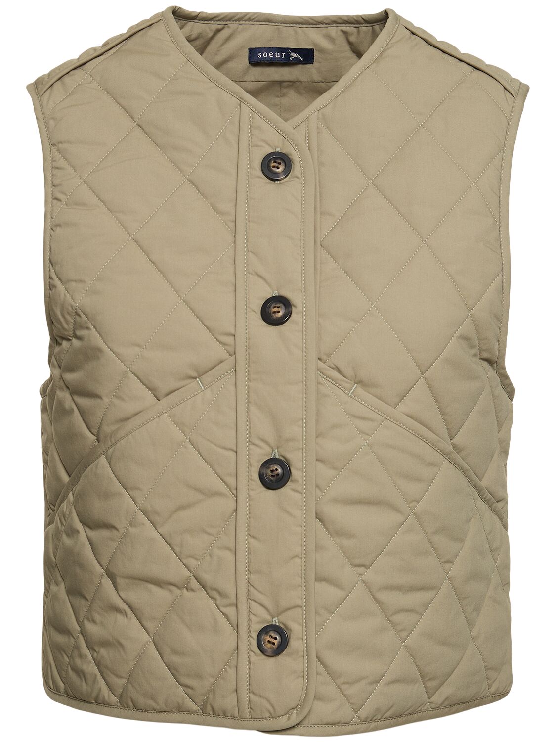 Image of Ulla Quilted Cotton Vest