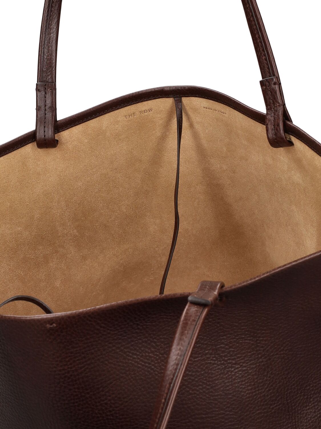 Shop The Row Park Vintage Leather Tote Bag In Brown Ans