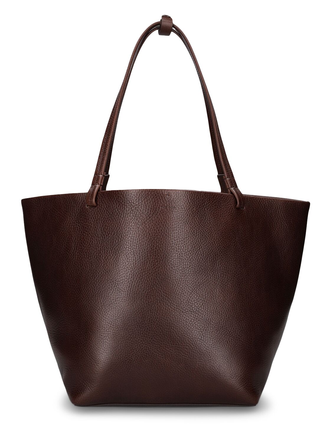 The Row Park Vintage Leather Tote Bag In Burgundy