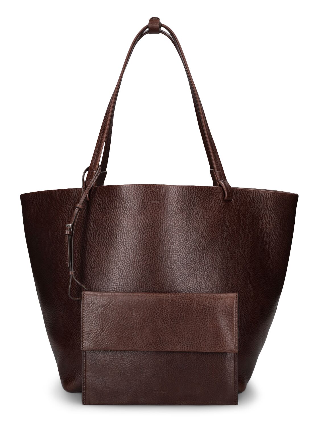 Shop The Row Park Vintage Leather Tote Bag In Brown Ans