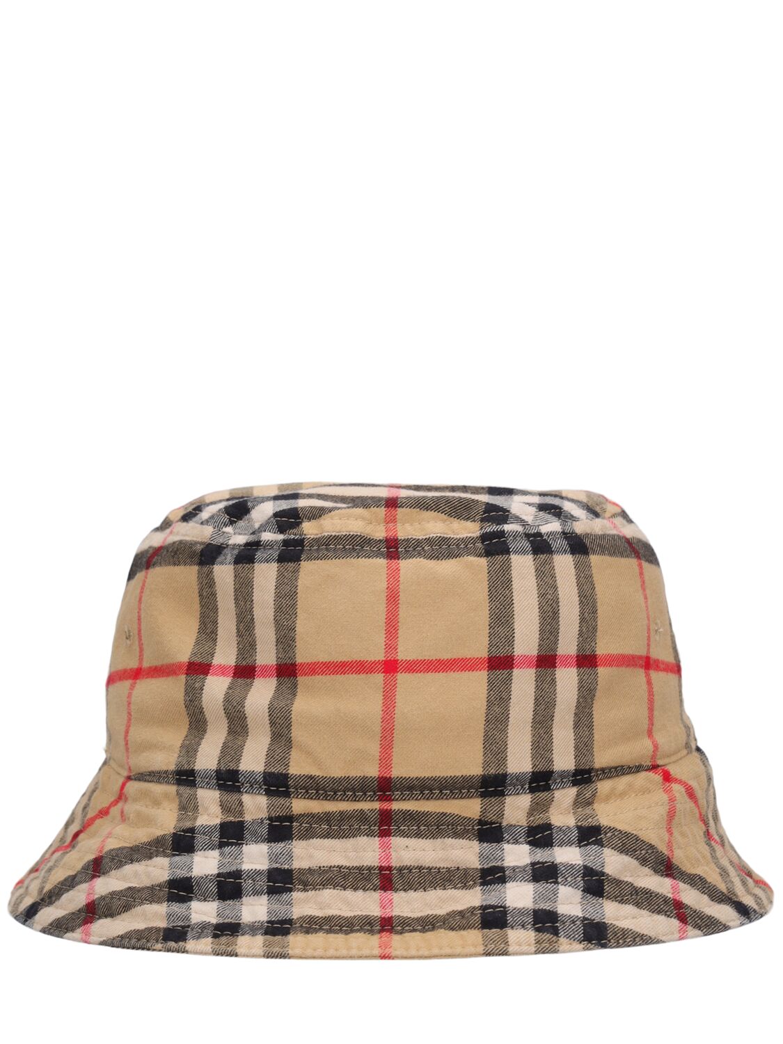 Burberry Archive Check Bucket Hat In Archive Beige