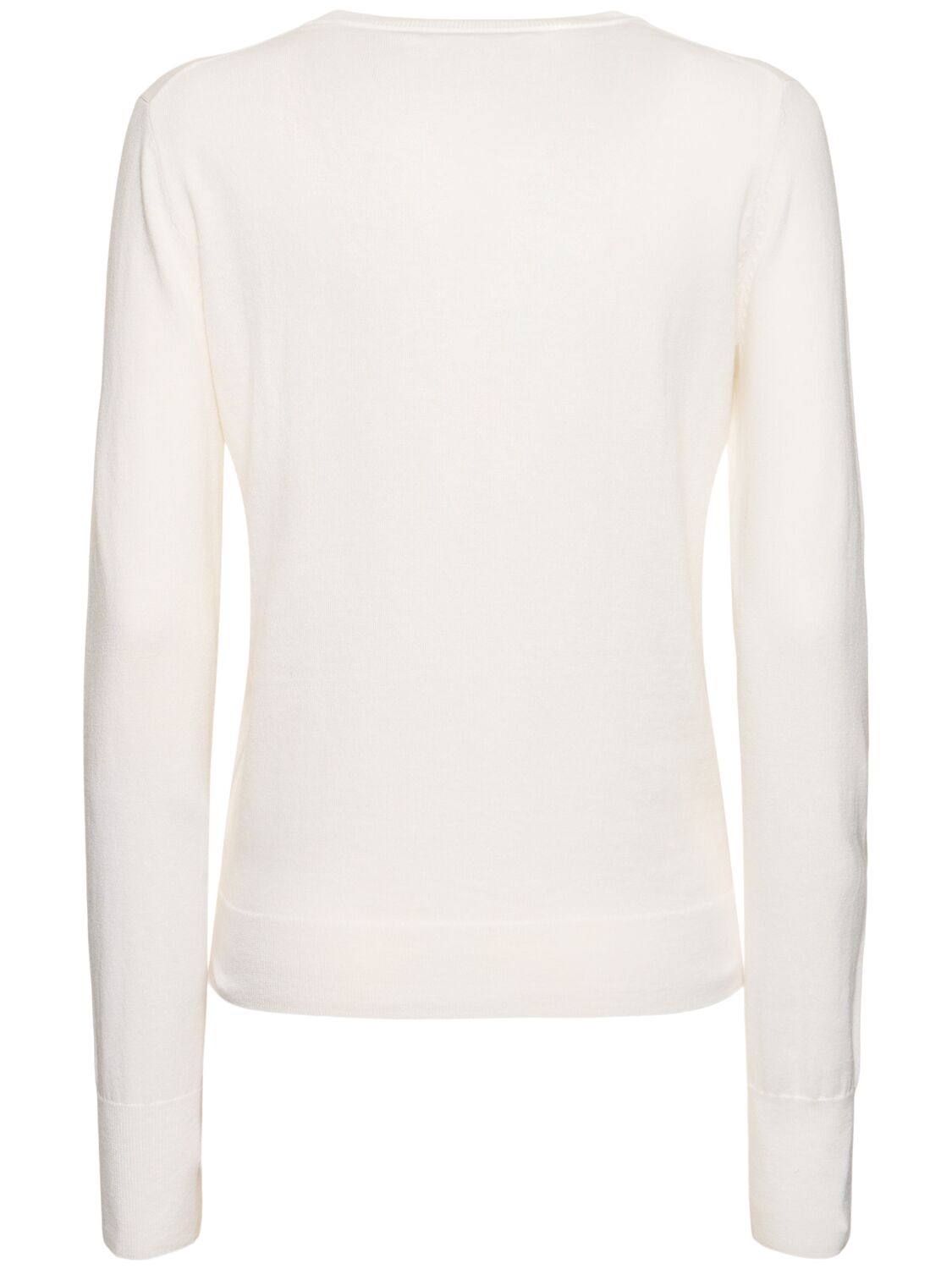 Shop Extreme Cashmere A Little Bit Cotton & Cashmere Cardigan In White