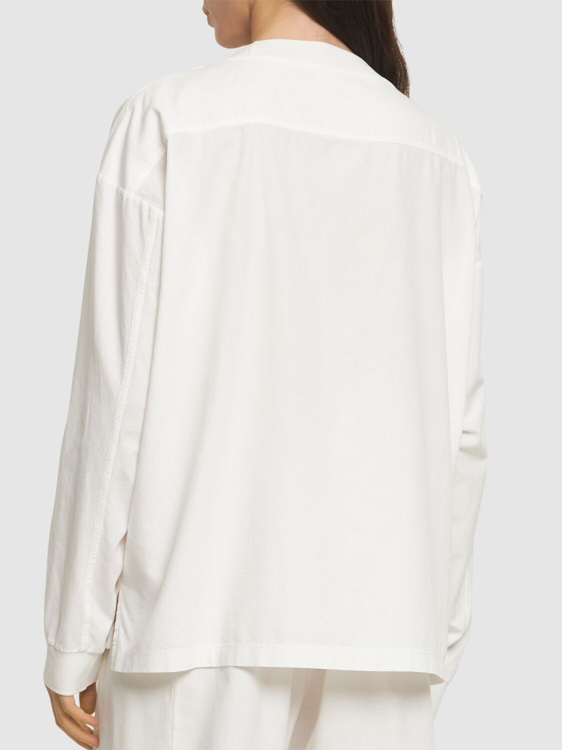 Shop The Row Amira Jersey Crewneck Sweatshirt In White