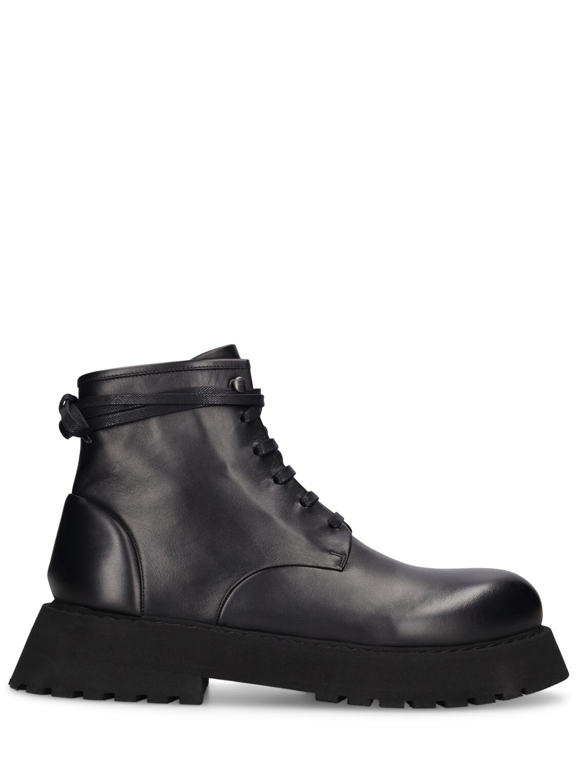 Image of Micarro Leather Lace-up Boots