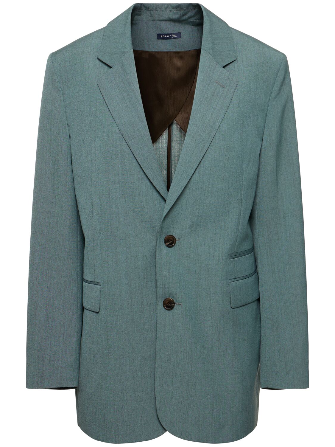 Image of Auteuil Single Breast Wool Blend Jacket