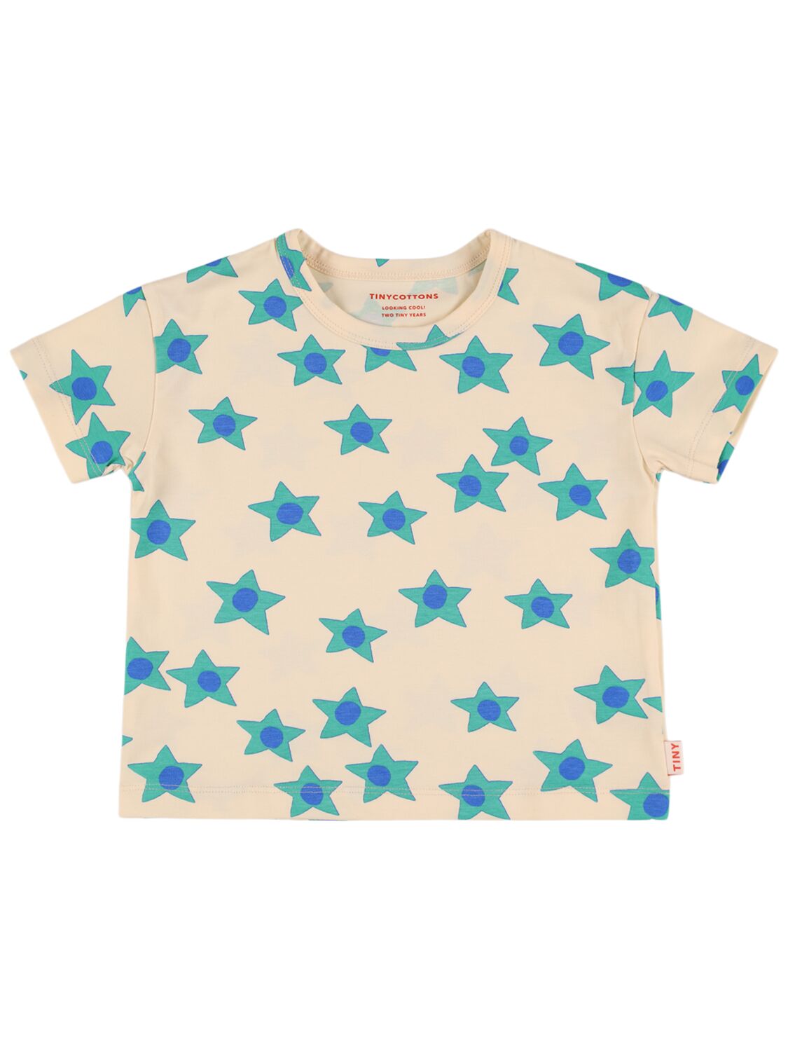 Tiny Cottons Kids' Star Print Pima Cotton T-shirt In Multicolor