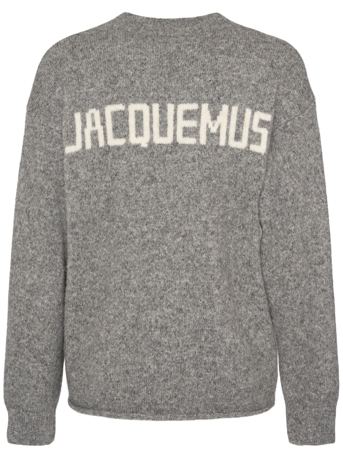 Jacquemus Le Pull  Wool Blend Sweatshirt In Gray