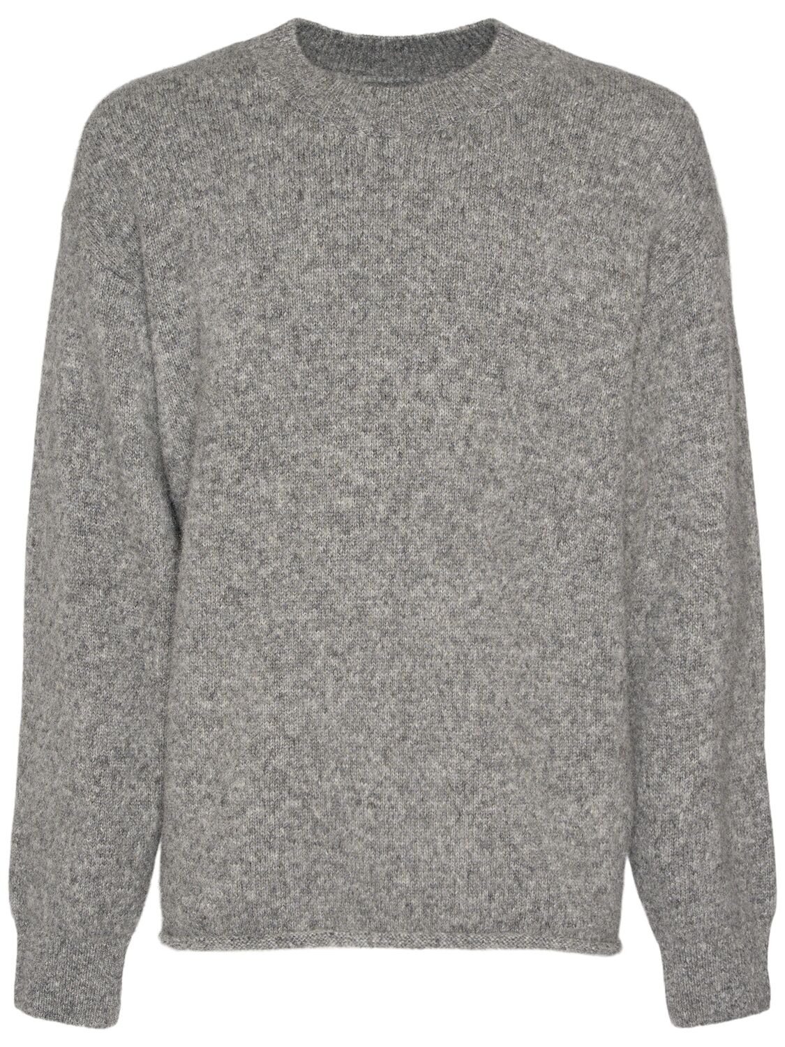 Shop Jacquemus Le Pull  Wool Blend Sweatshirt In Grau