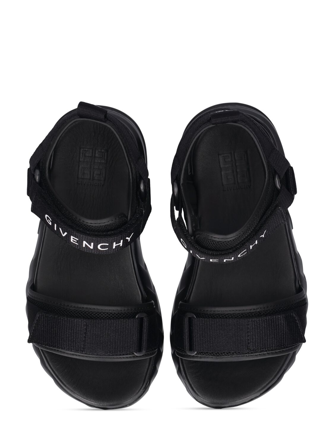 Shop Givenchy Strap Sandals In Black