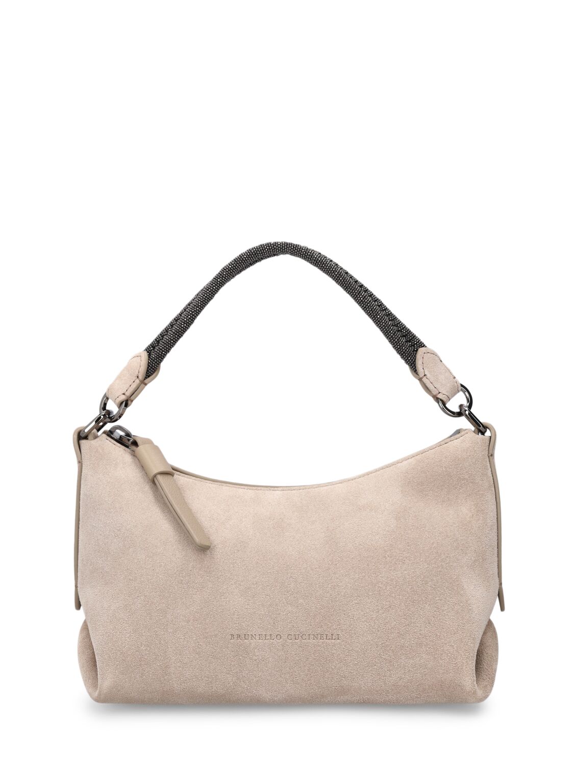 Small Softy Velour Leather Shoulder Bag