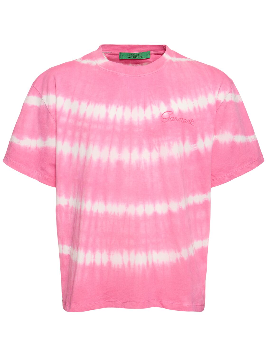 Garment Workshop Shibori Dyed Boxy T-shirt In Pink