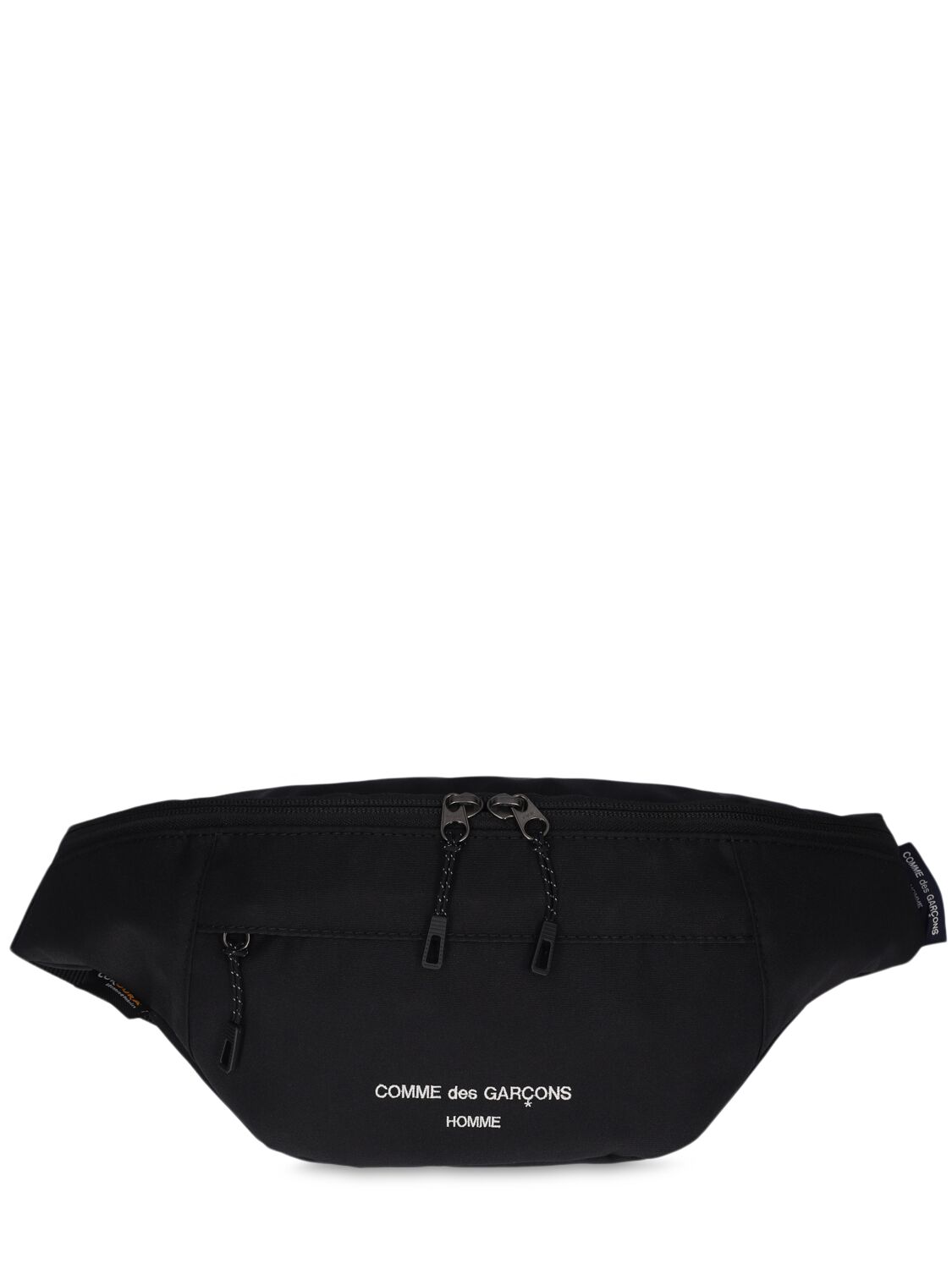 Shop Comme Des Garçons Homme Deux Cordura Logo Belt Bag In Black