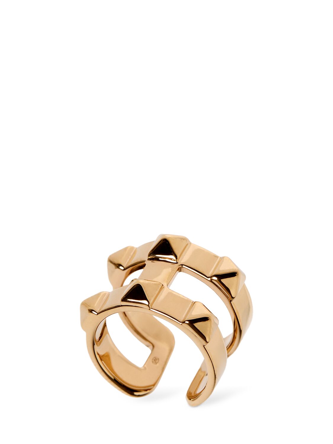 Valentino Garavani Rockstud Thick Ring In Gold