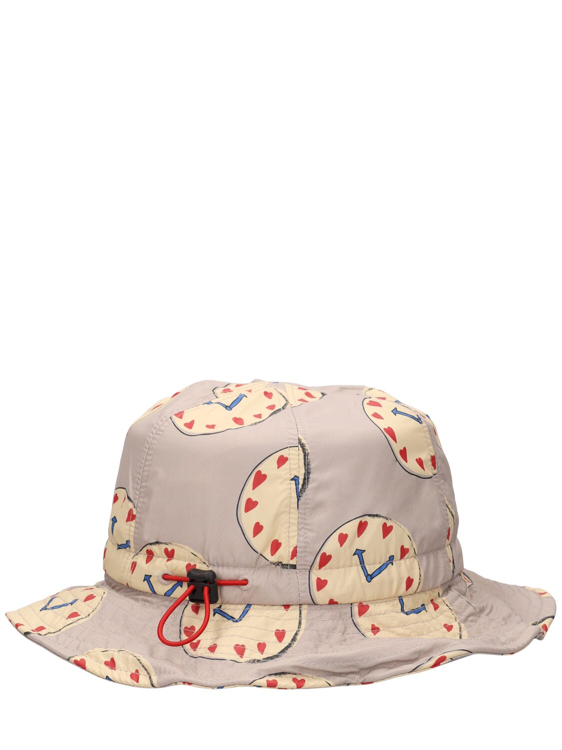 Shop Jellymallow Clock Printed Cotton Bucket Hat In Grey