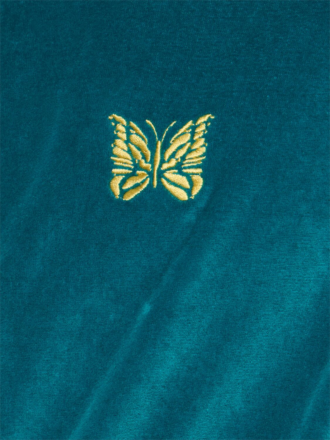 Shop Needles Logo Velour Track Jacket In A-turquoise