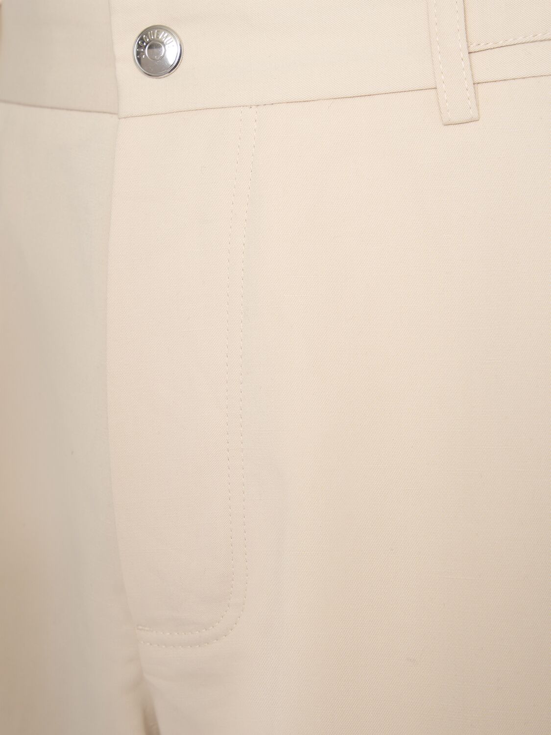 Shop Jacquemus Le Pantalon Jean Straight Fit In Beige