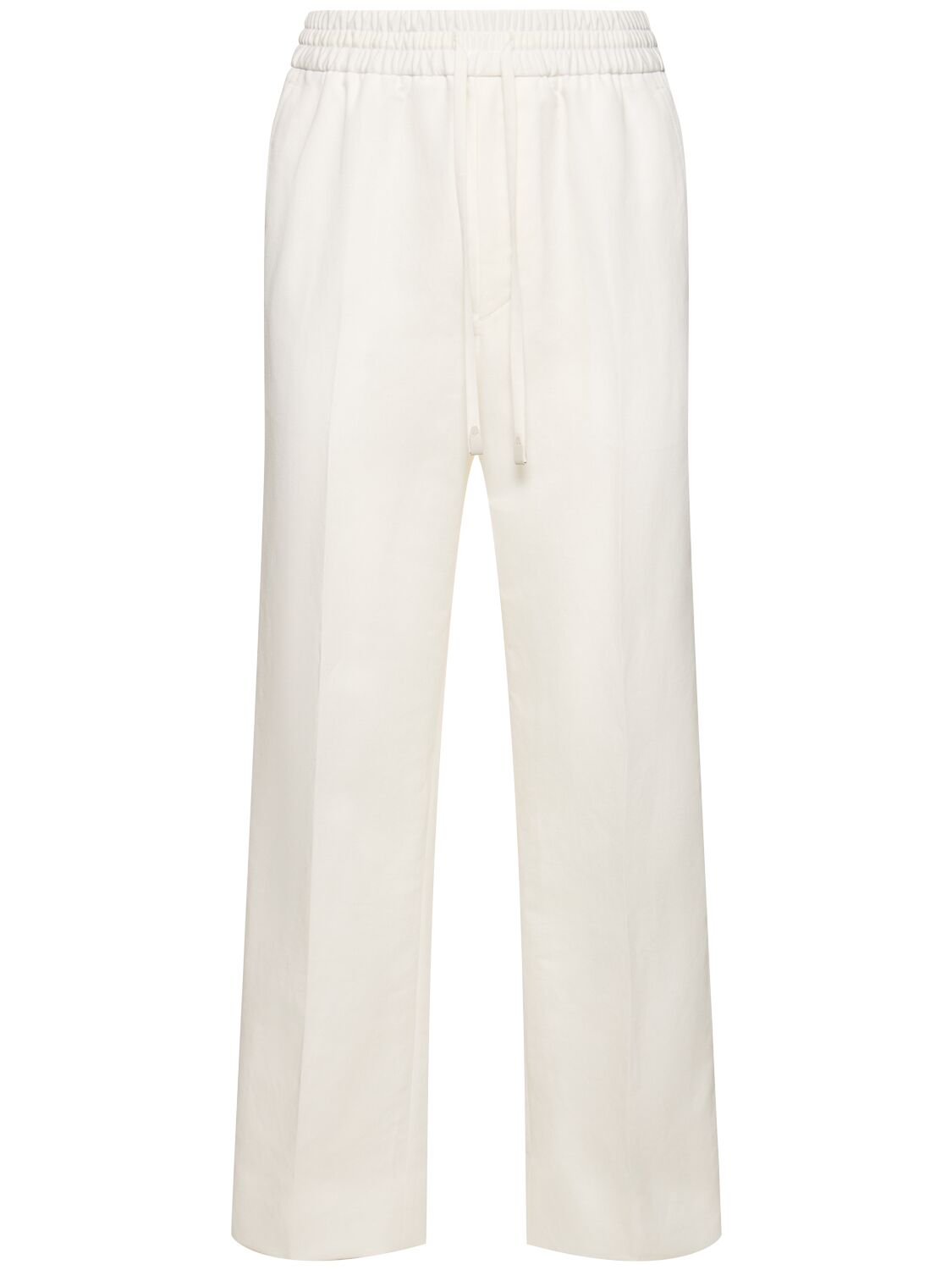 Brioni Asolo Cotton & Linen Sweatpants In Off White