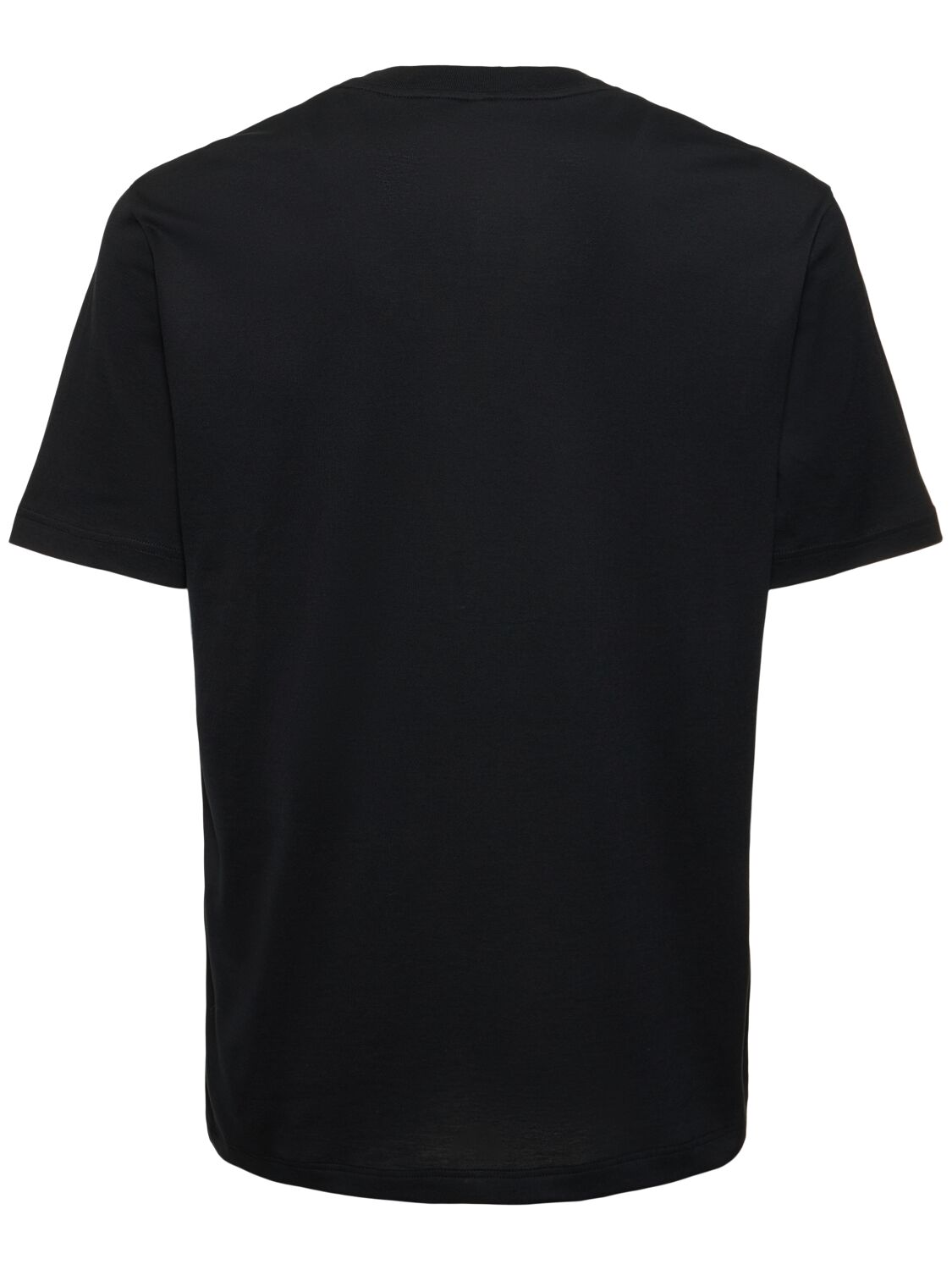 Shop Brioni Cotton Jersey T-shirt In Black