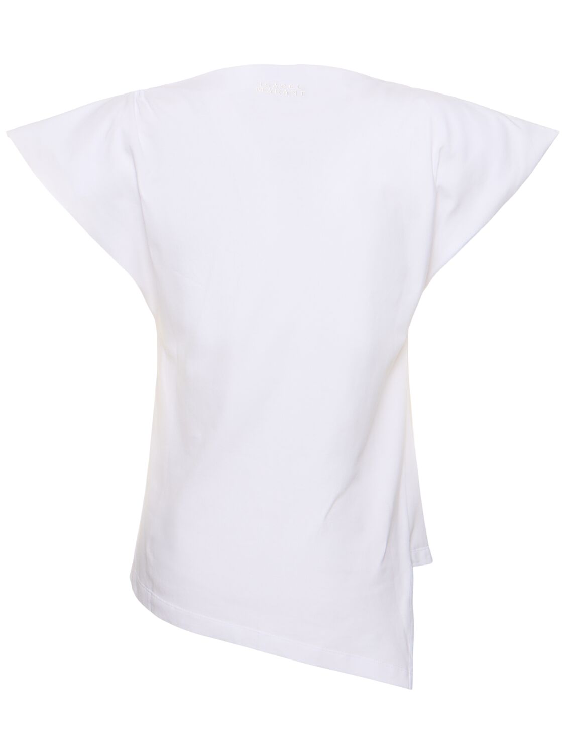 Shop Isabel Marant Sebani Cotton Jersey T-shirt In White
