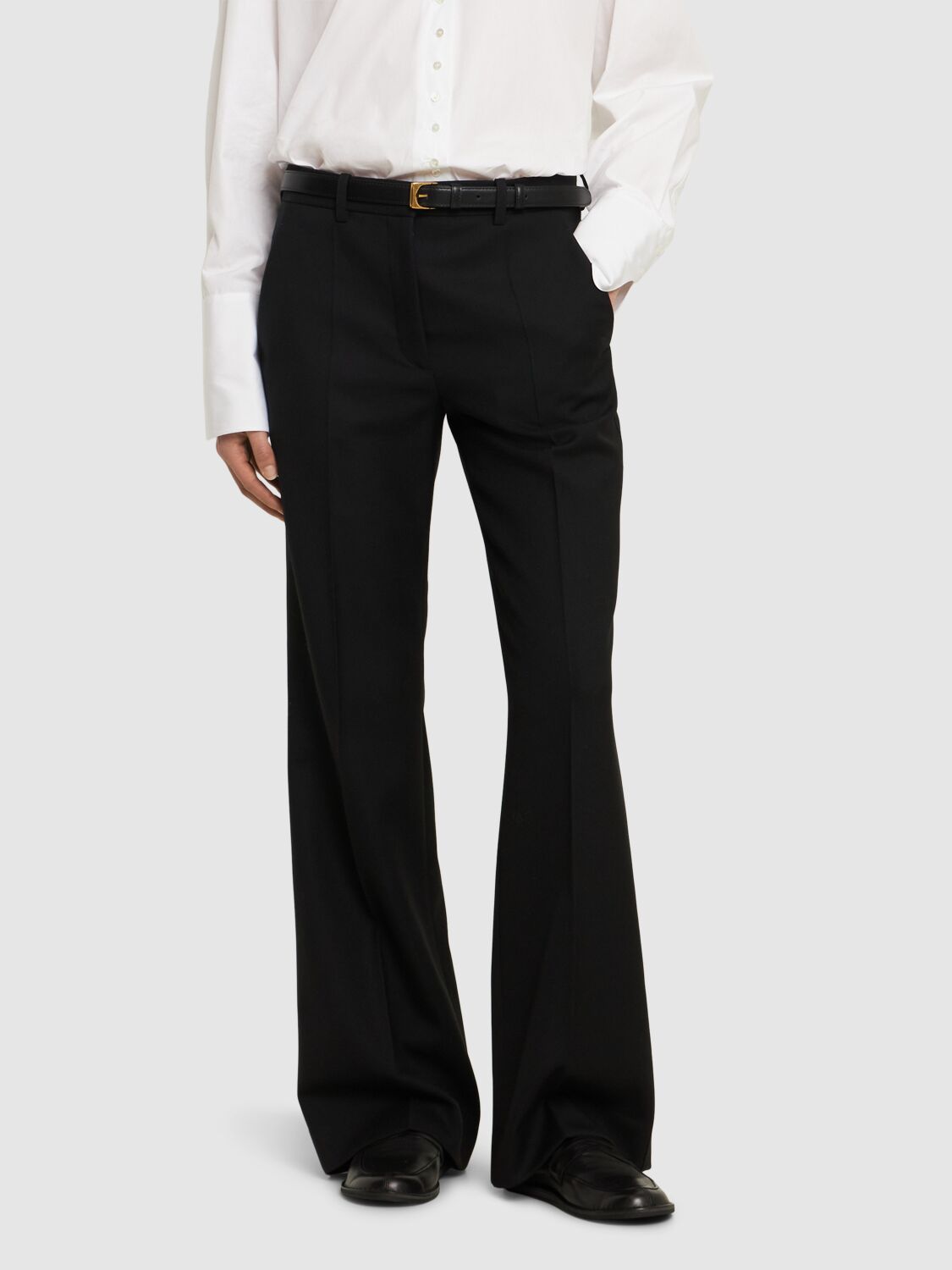 Shop The Row Cary Leather Loafers In Black
