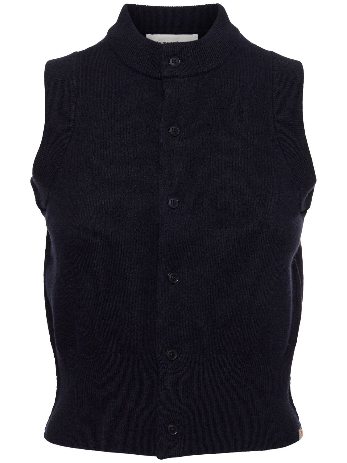 Extreme Cashmere Corset Cashmere Vest In Black