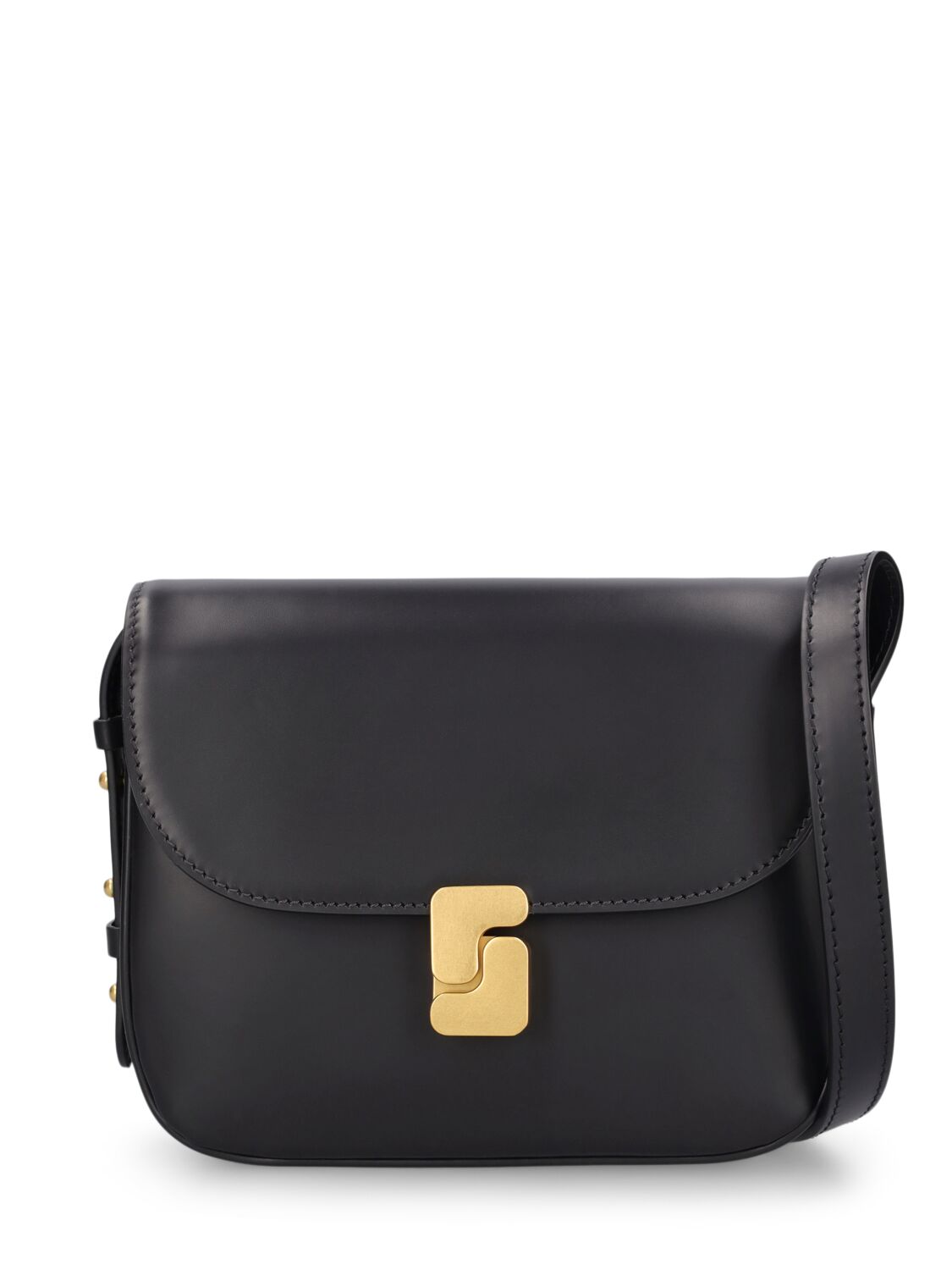 Shop Soeur Mini Bellissima Leather Shoulder Bag In Noir