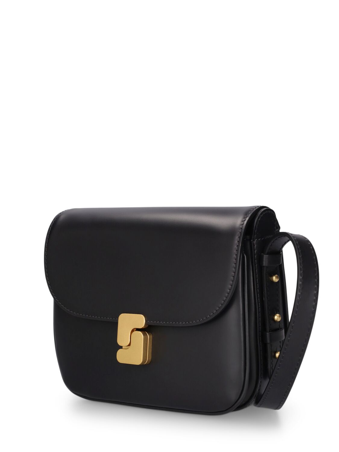 Shop Soeur Mini Bellissima Leather Shoulder Bag In Noir