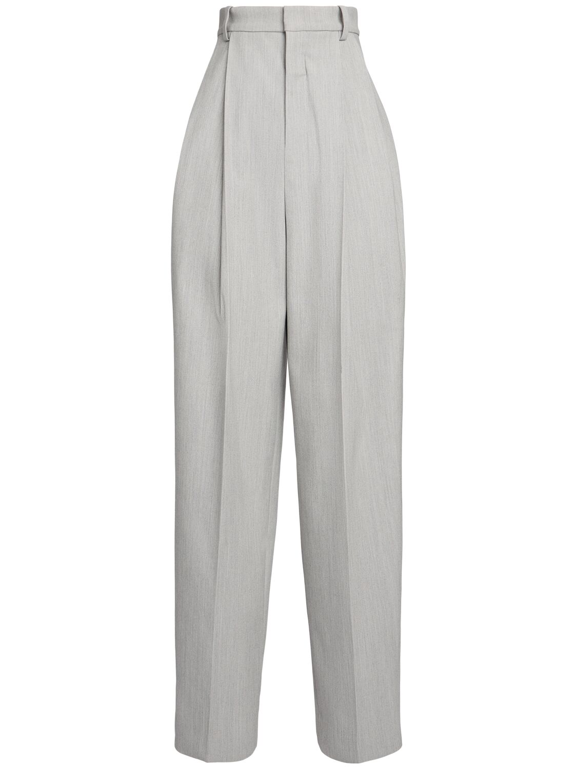 Jacquemus Le Trouseralon Curzio Cotton Blend Trousers In Light Grey